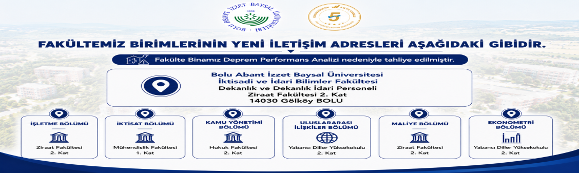 Yeni İletişim ve Adres Bilgilerimiz